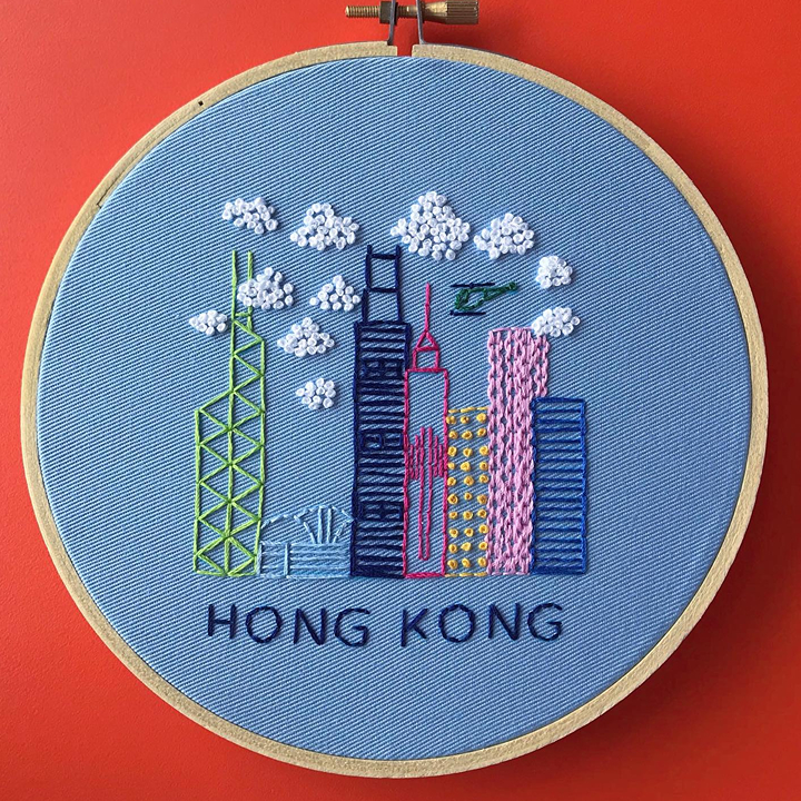 Embroidery and Macrame Workshop Hong Kong make and do studio HK unconventional creative class